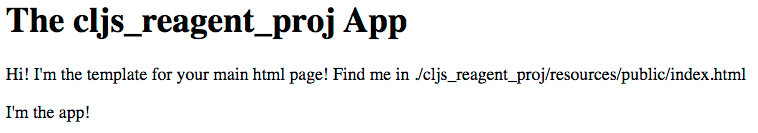 A basic project homepage